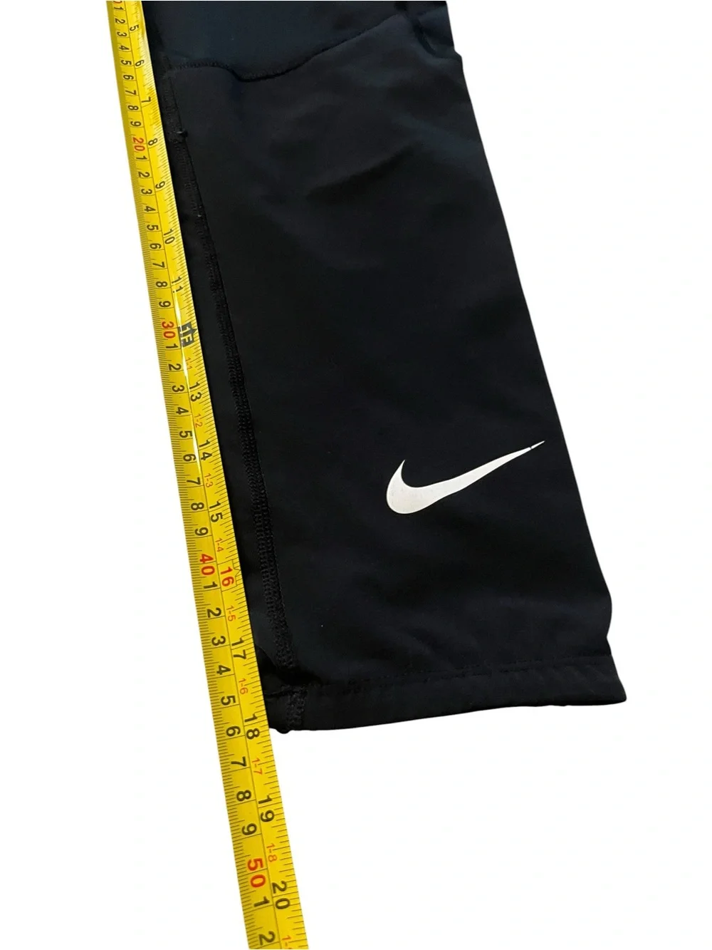 Nike Boys Black Kids' Compression Leggings with White Swoosh Sz XL